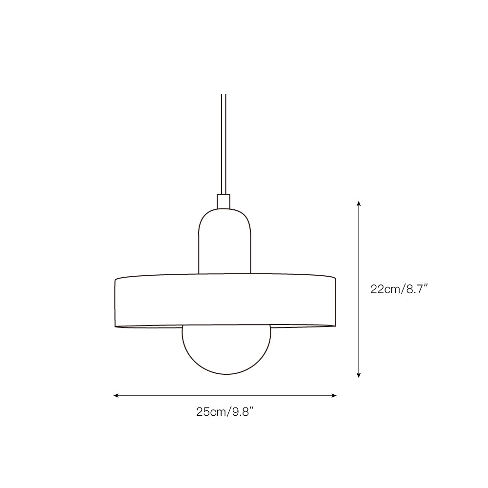 Ideal Scheibe Kugel Glas Pendelleuchte-Letslighting