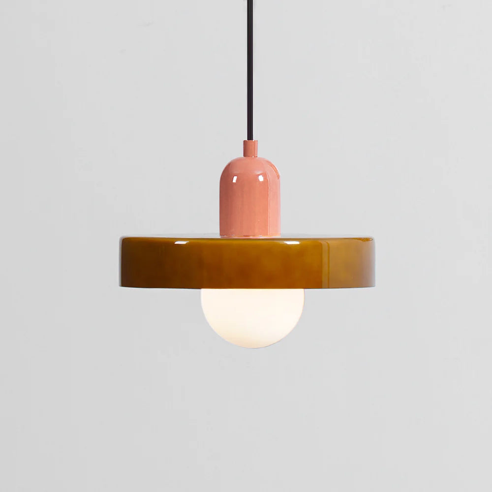 Ideal Scheibe Kugel Glas Pendelleuchte-Letslighting