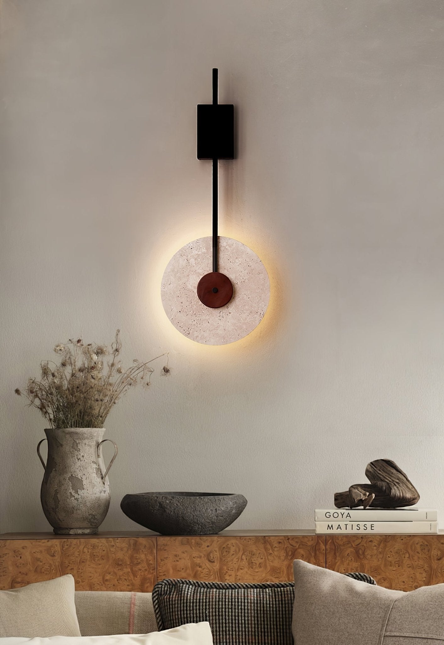 Elysia Travertine Wall Light - Neutralighting