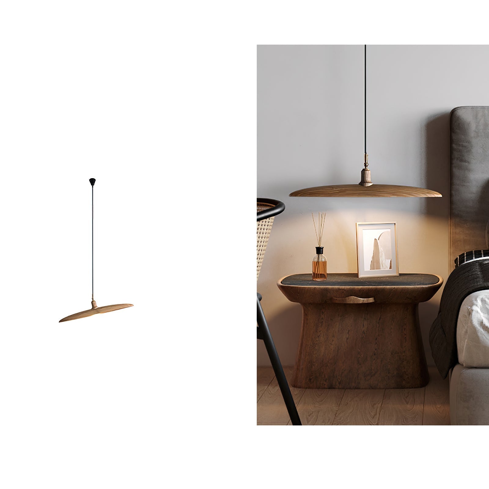 Zelirira Blade Holz Pendelleuchte-Letslighting