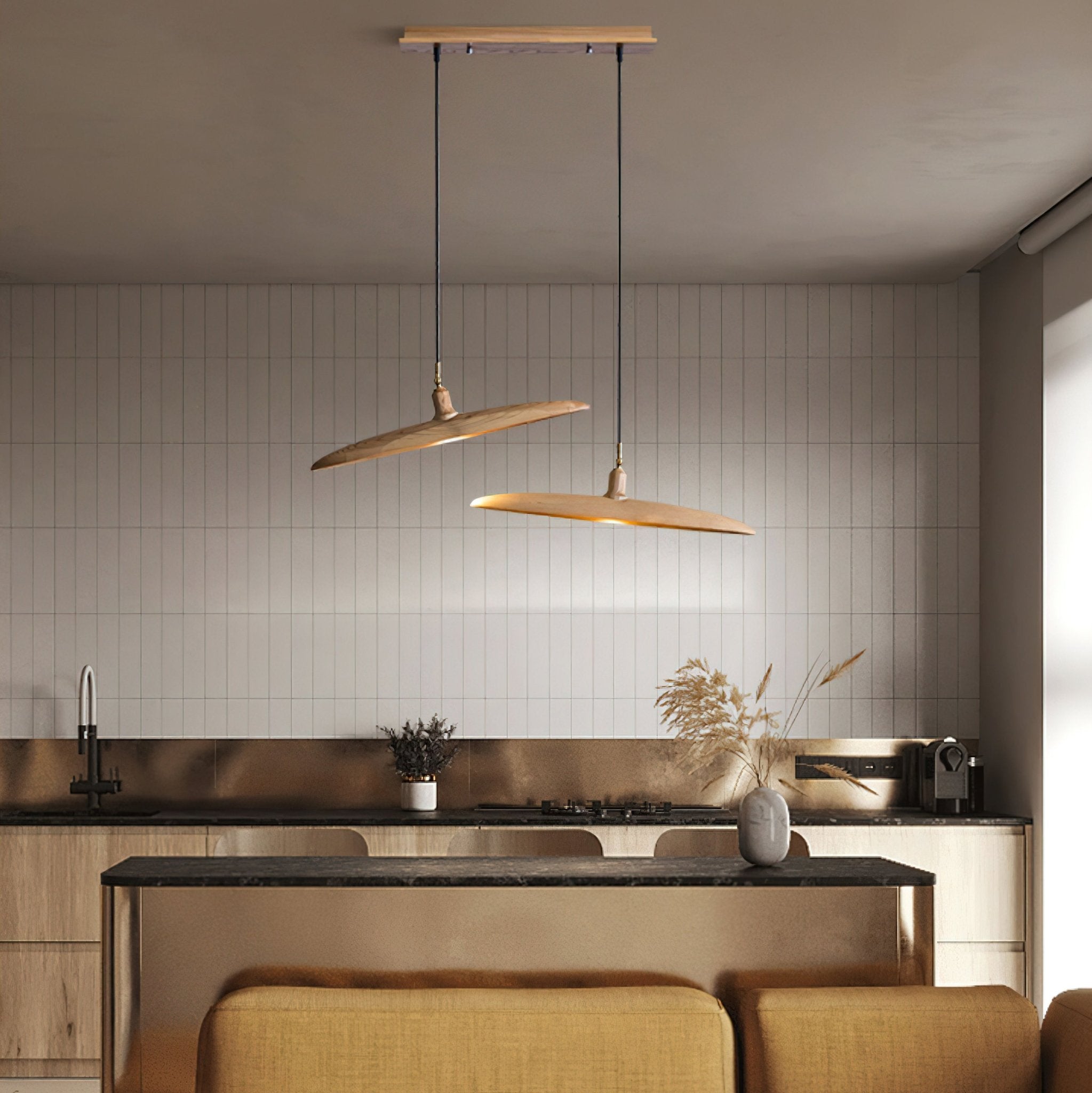 Zelirira Blade Holz Pendelleuchte-Letslighting