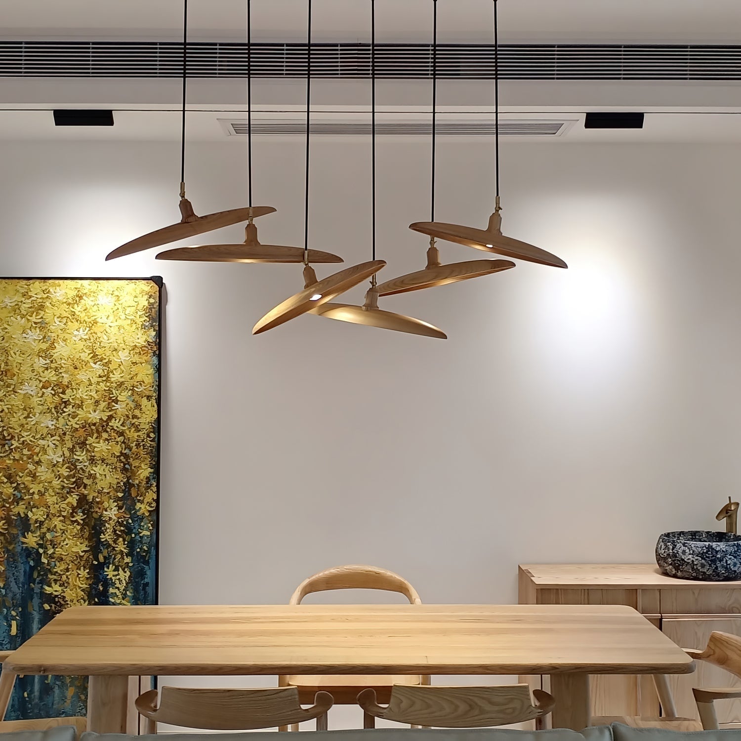 Zelirira Blade Holz Pendelleuchte-Letslighting