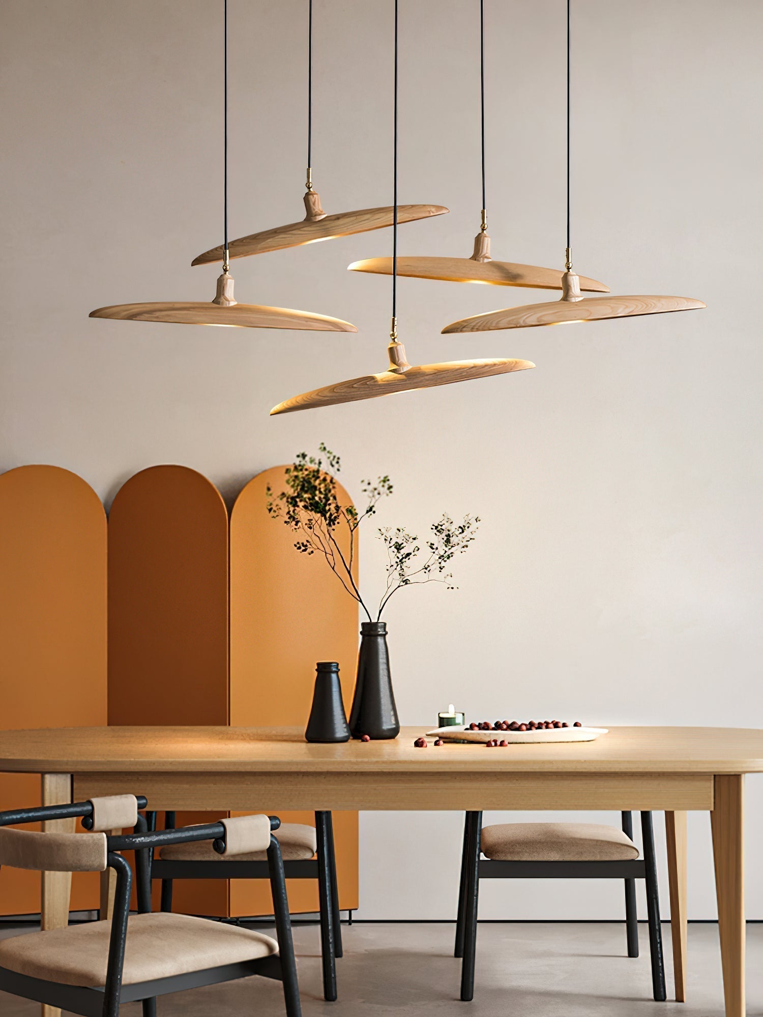 Zelirira Blade Holz Pendelleuchte-Letslighting