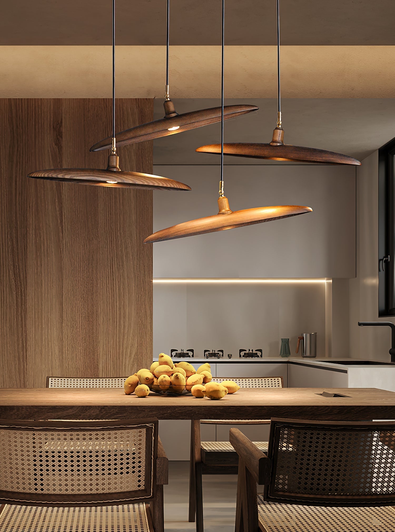 Zelirira Blade Holz Pendelleuchte-Letslighting