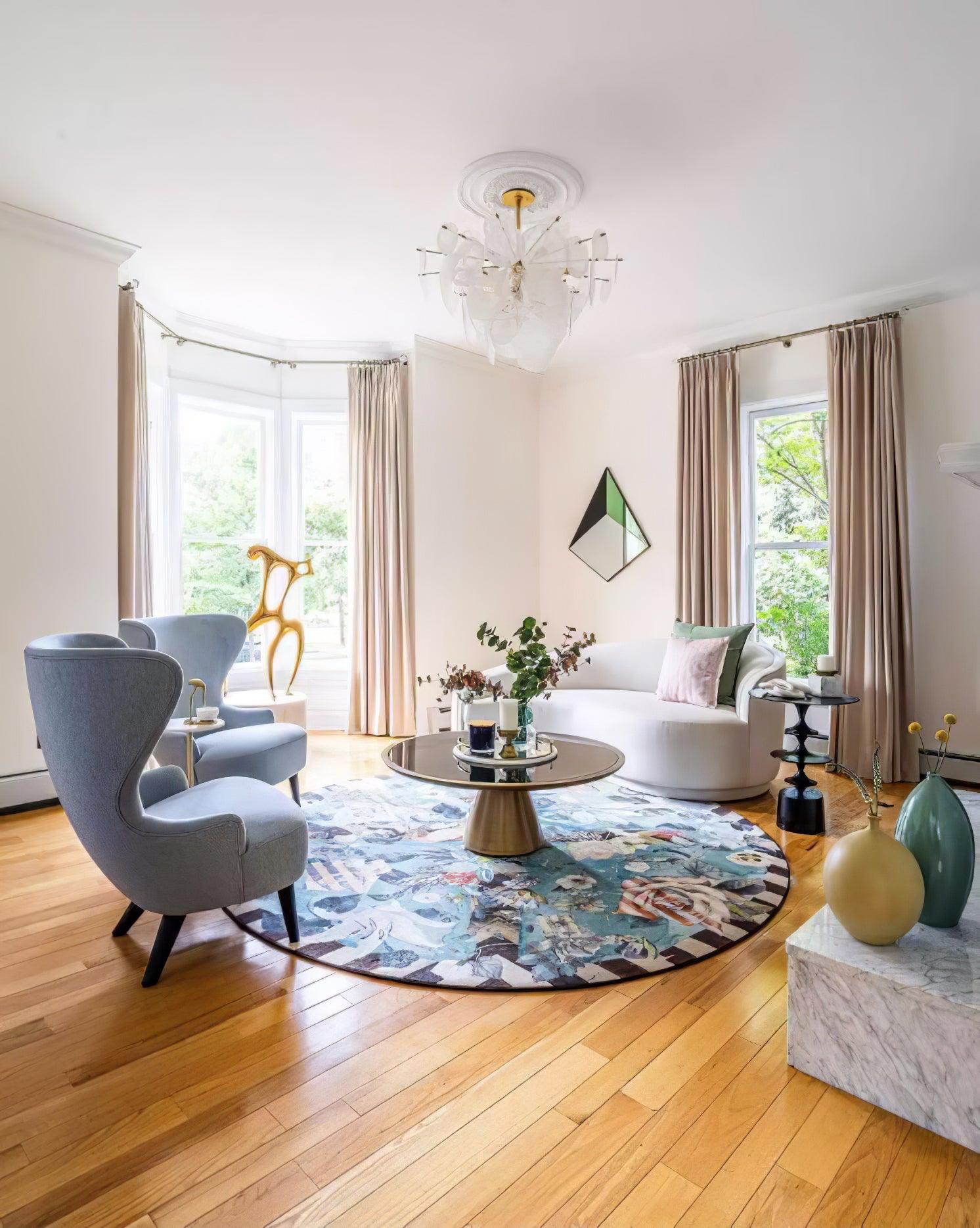 Olvynis Postmodern Luxury Discs Brass Glass Metal Chandelier - Blowlighting