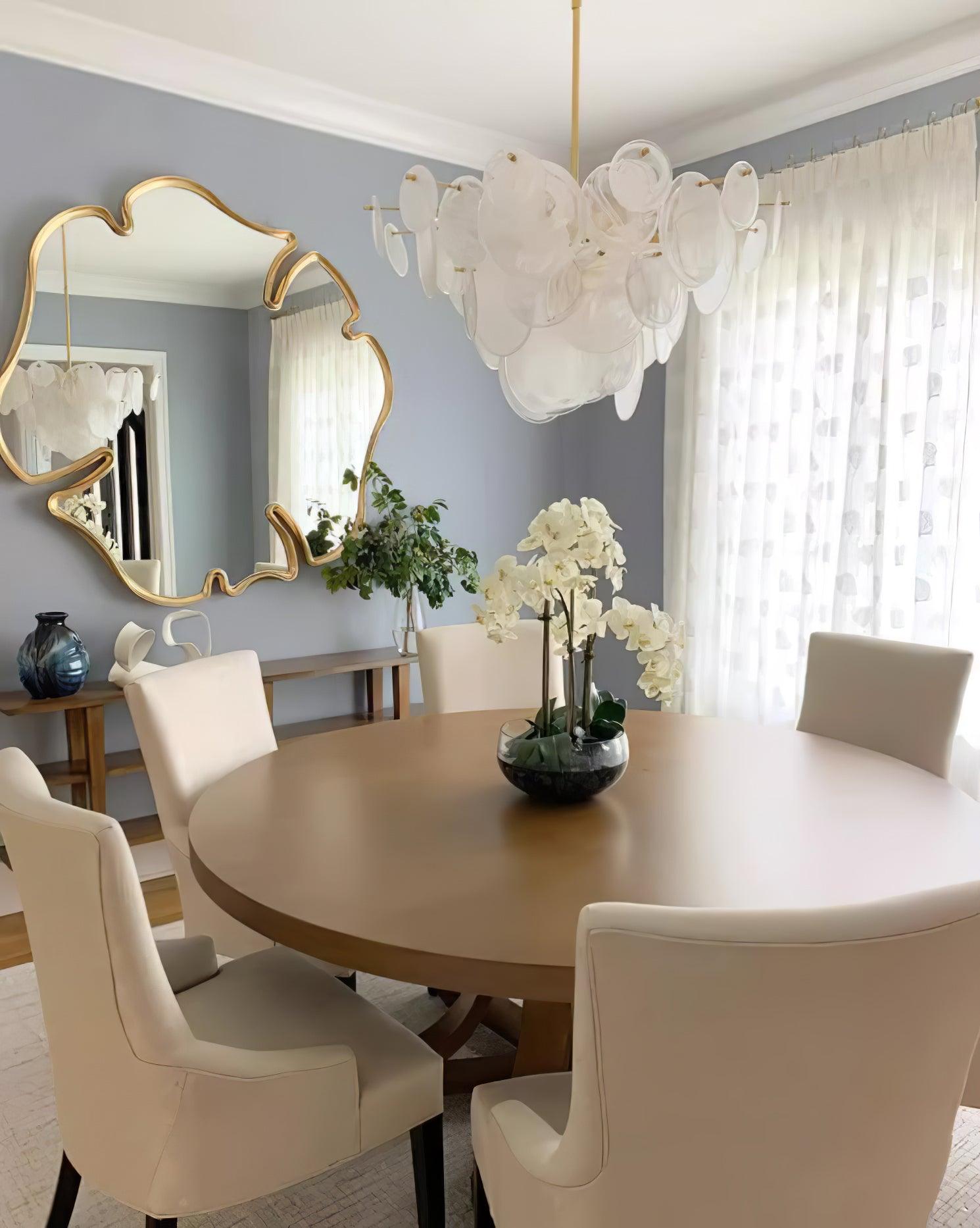 Olvynis Postmodern Luxury Discs Brass Glass Metal Chandelier - Blowlighting