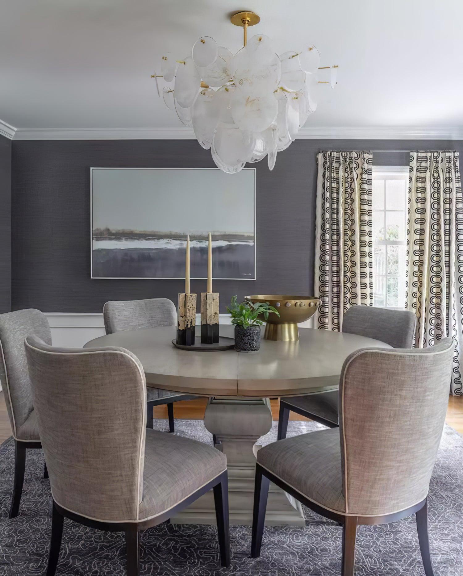 Olvynis Postmodern Luxury Discs Brass Glass Metal Chandelier - Blowlighting