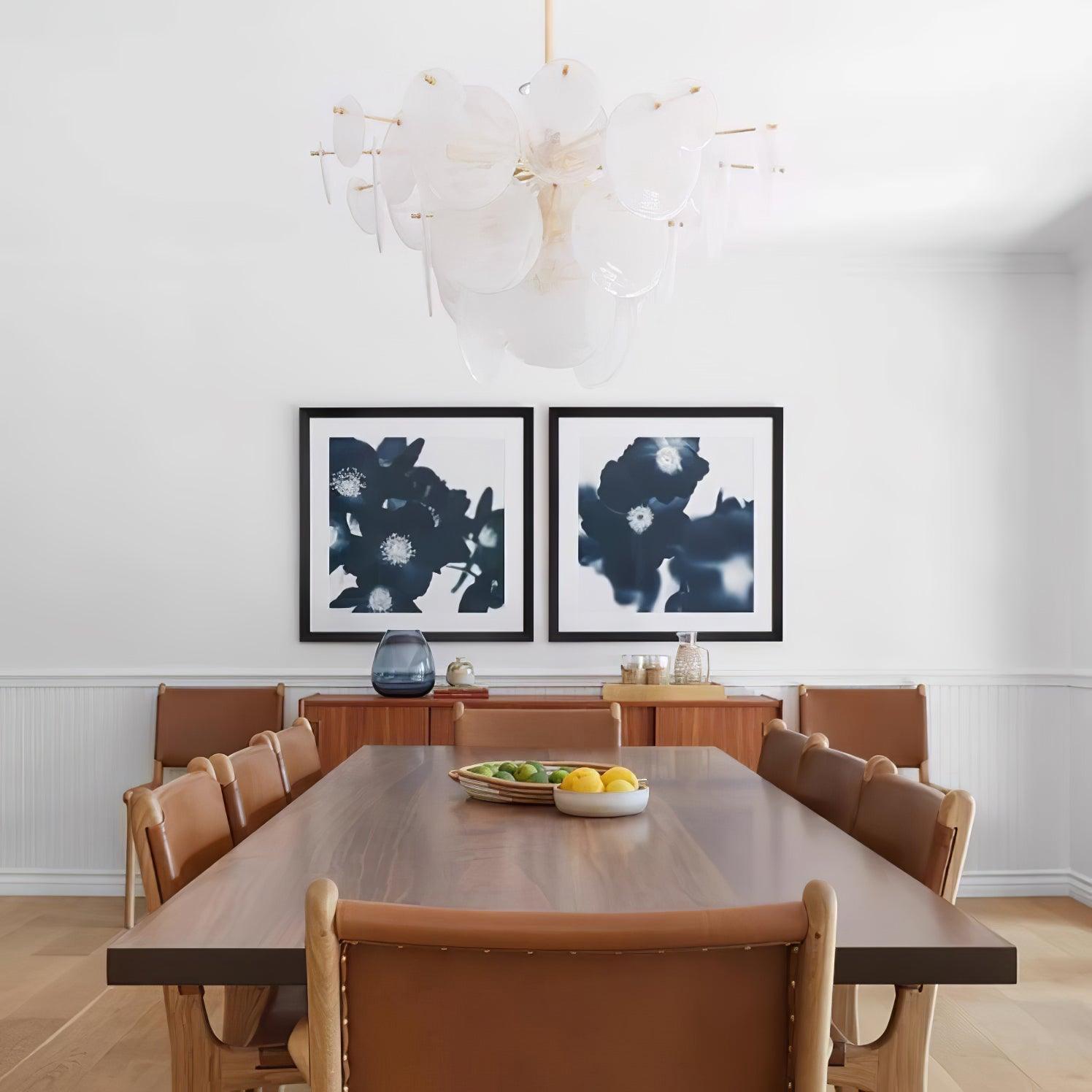 Olvynis Postmodern Luxury Discs Brass Glass Metal Chandelier - Blowlighting