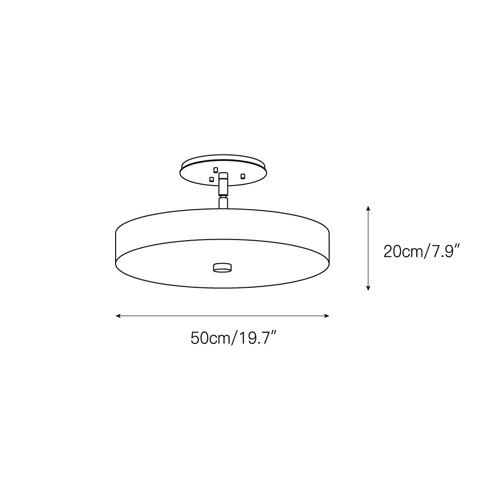 Kith Modern Minimalist LED Metal Alabaster Ceiling Lamp - Letslighting