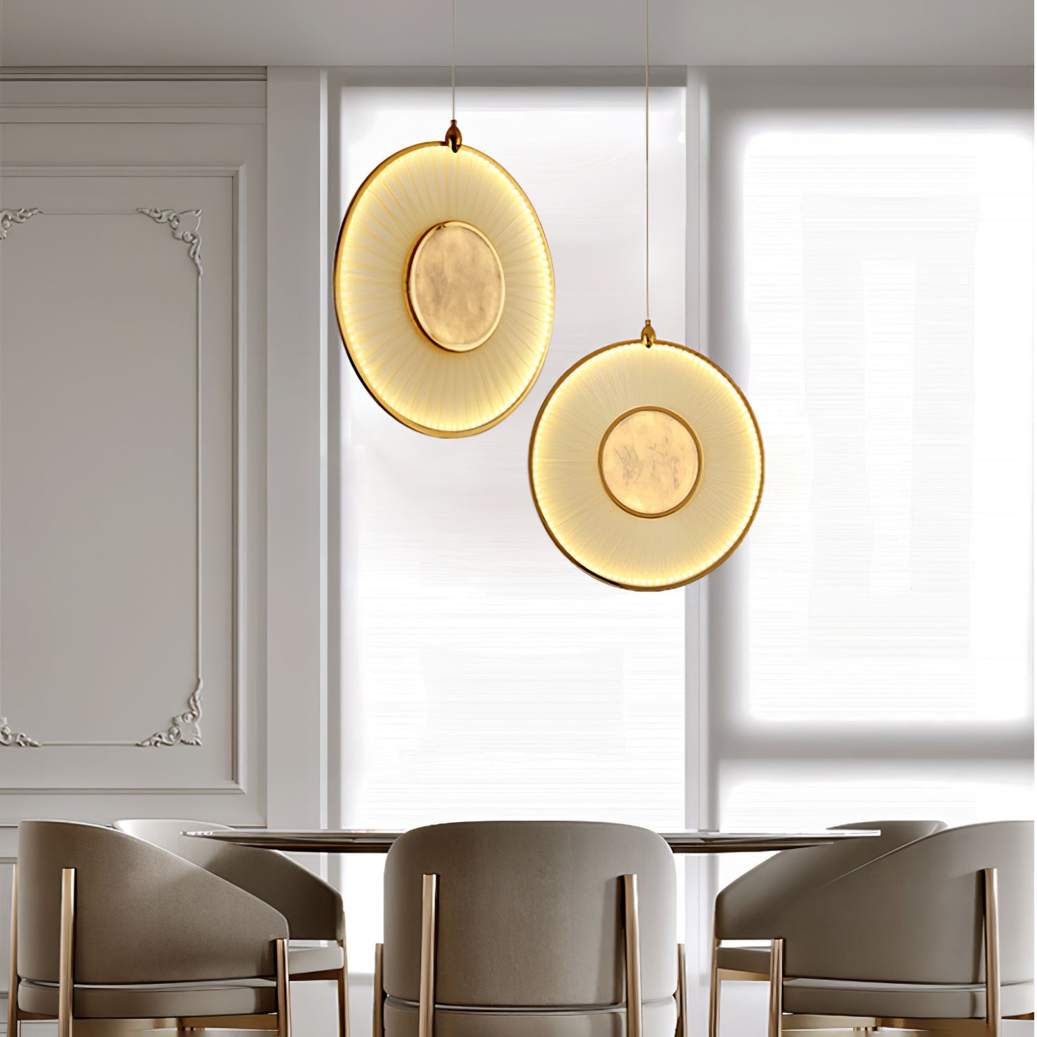 Nolan Moderne Stoff-Pendelleuchte-Letslighting