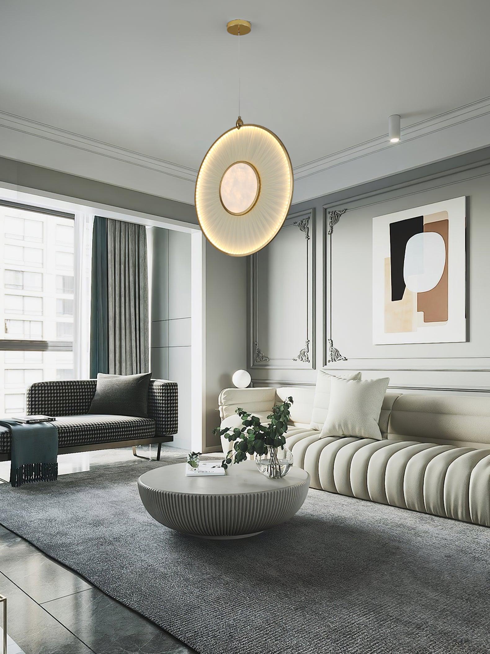 Nolan Moderne Stoff-Pendelleuchte-Letslighting