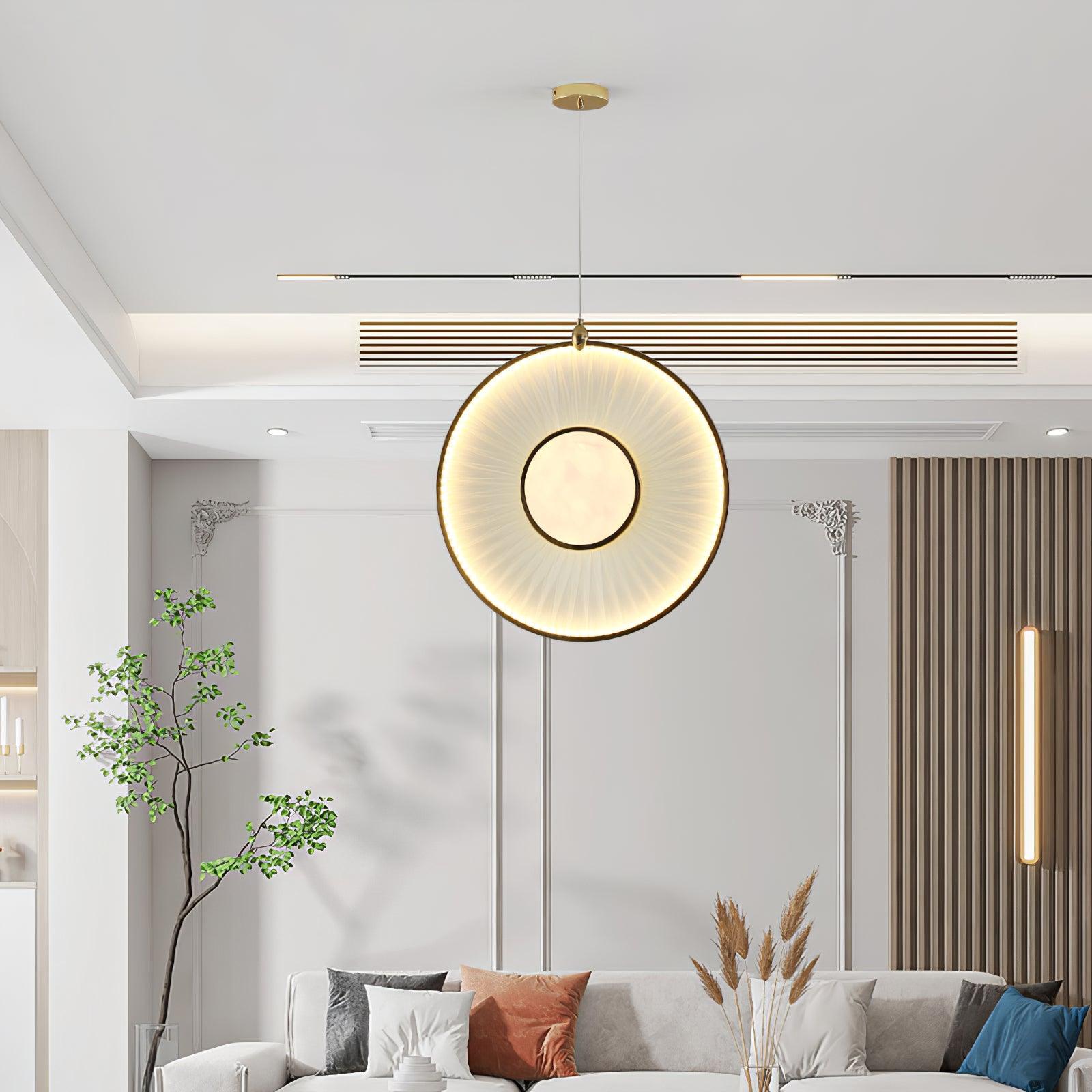 Nolan Moderne Stoff-Pendelleuchte-Letslighting