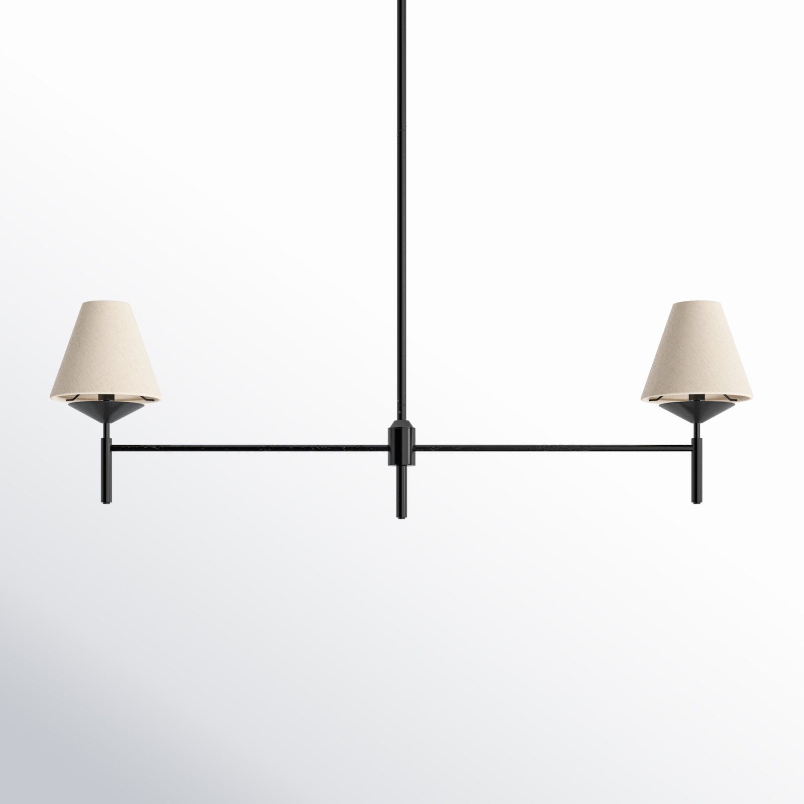 Ulphaa Vintage Industrie Schwarzer Stoff Kronleuchter-Letslighting