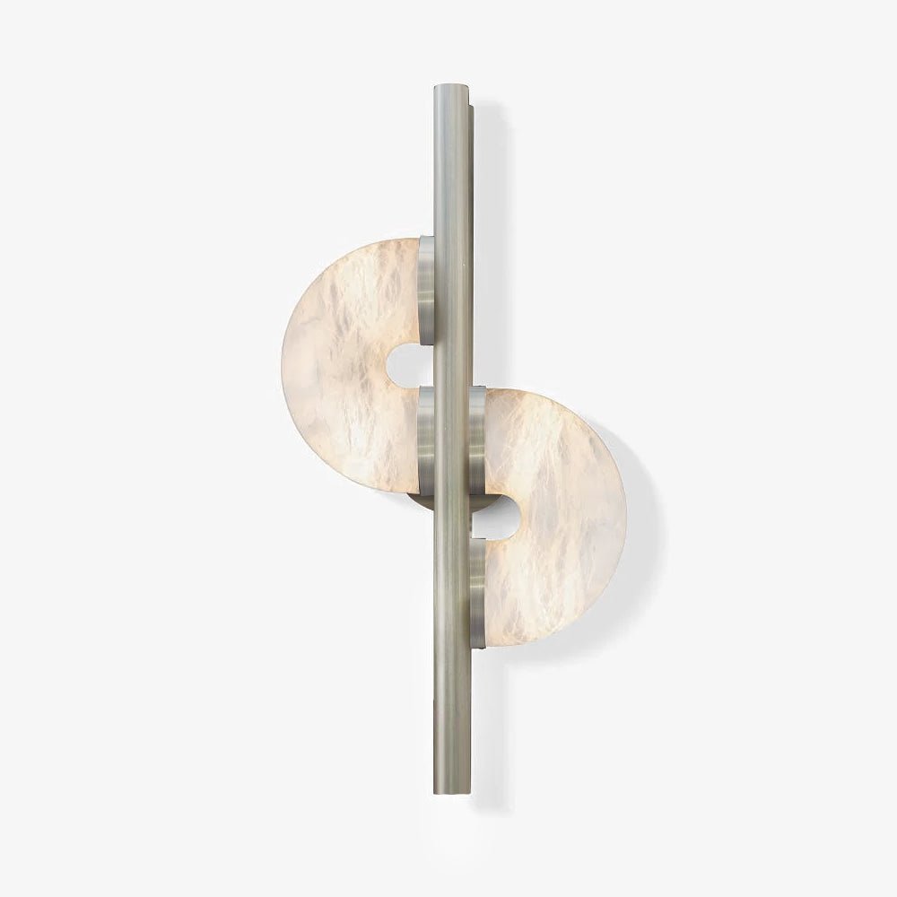 Liraven Dual Disc Alabaster Wall Light - Neutralighting
