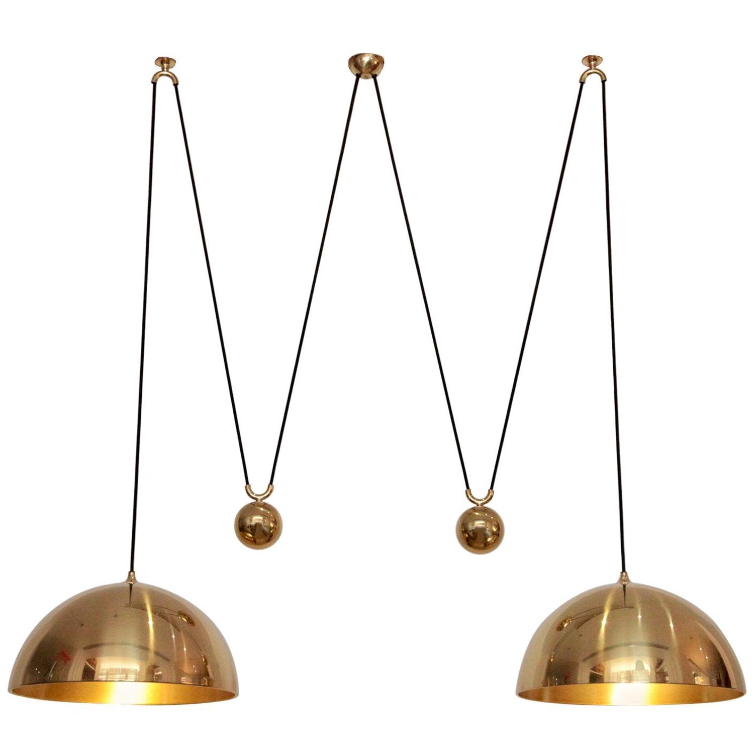 Omen Kuppel Balance Messing Pendelleuchte-Letslighting