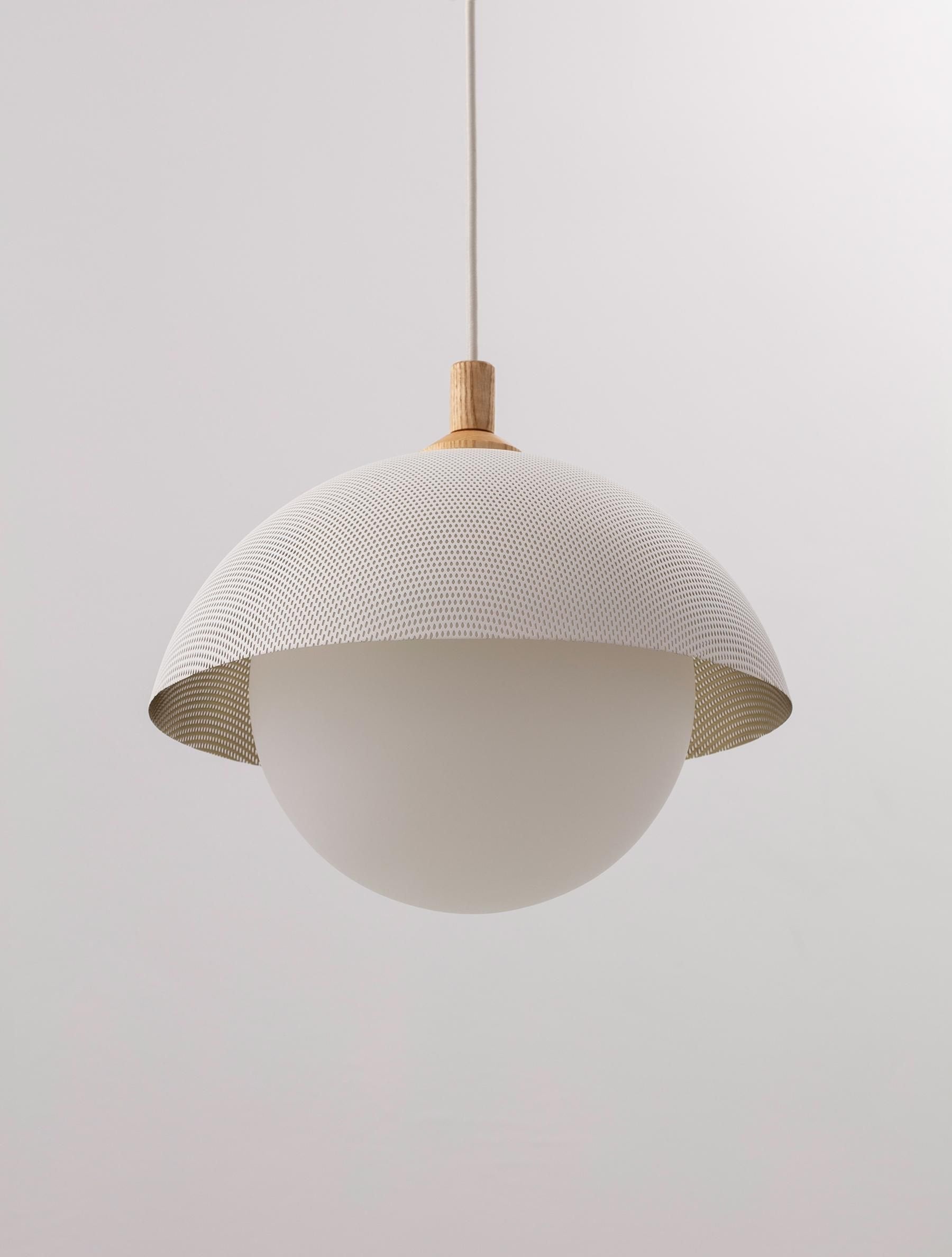 Pith Kuppel Perforiert Holz Pendelleuchte-Letslighting