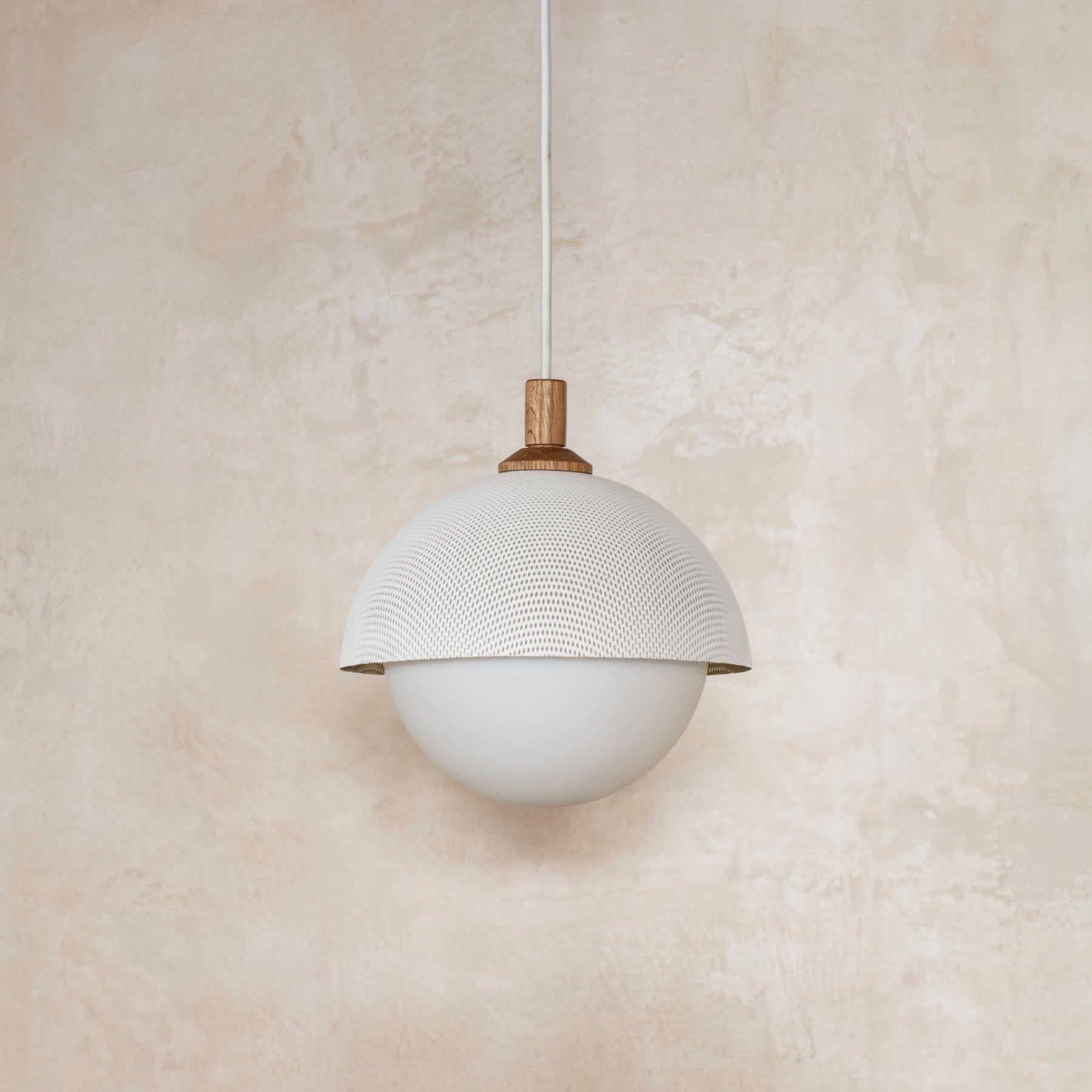 Pith Kuppel Perforiert Holz Pendelleuchte-Letslighting