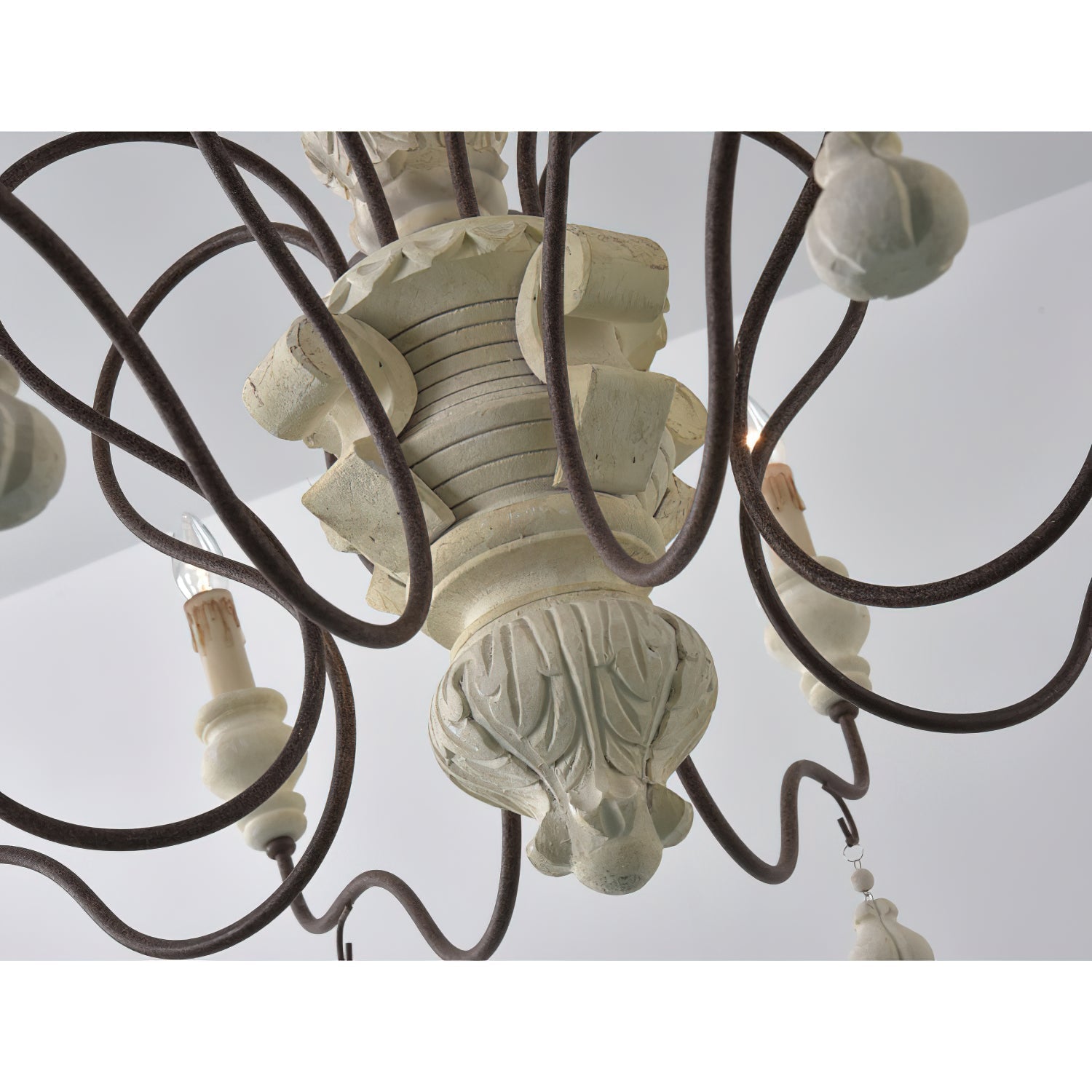 Quartz Postmoderner Luxus Landhaus Holz Kronleuchter-Letslighting