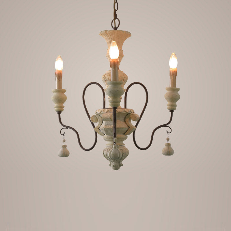 Quartz Postmoderner Luxus Landhaus Holz Kronleuchter-Letslighting