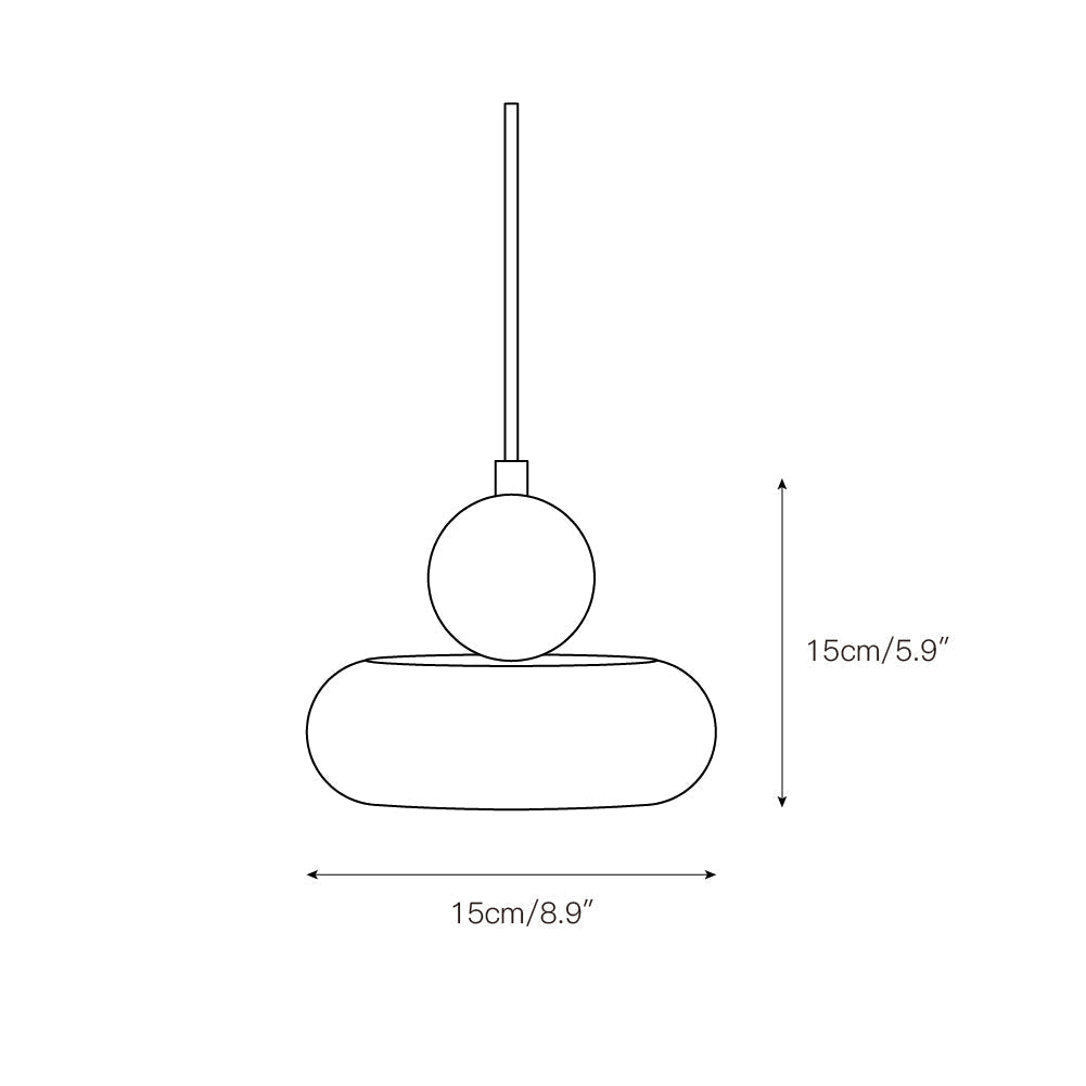 Ridge Modern Minimalist Marble Metal Pendant Lamp - Letslighting