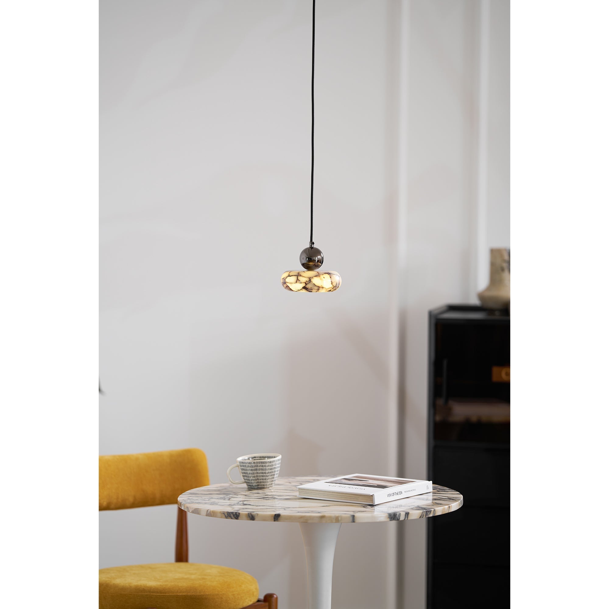 Ridge Modern Minimalist Marble Metal Pendant Lamp - Letslighting