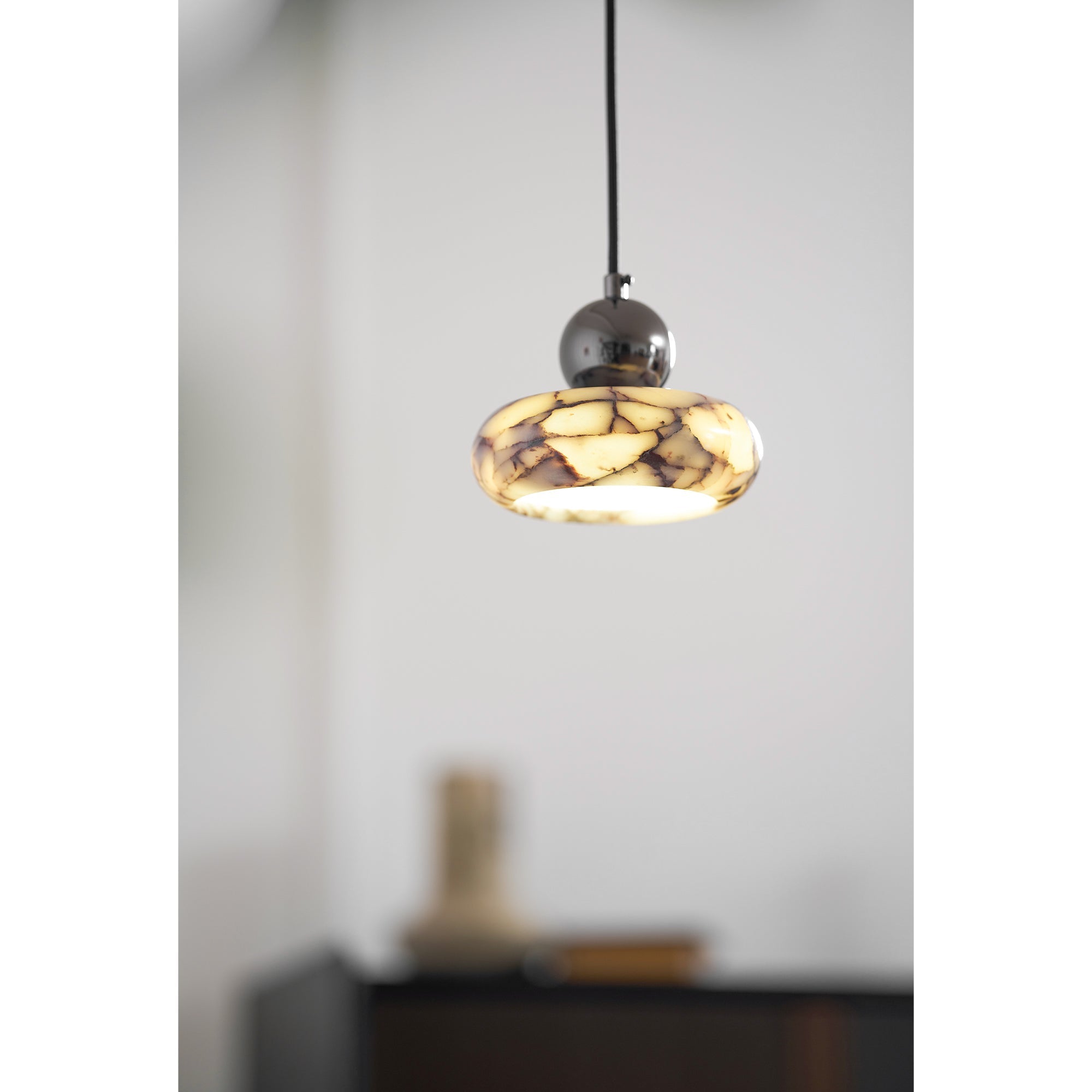 Ridge Modern Minimalist Marble Metal Pendant Lamp - Letslighting
