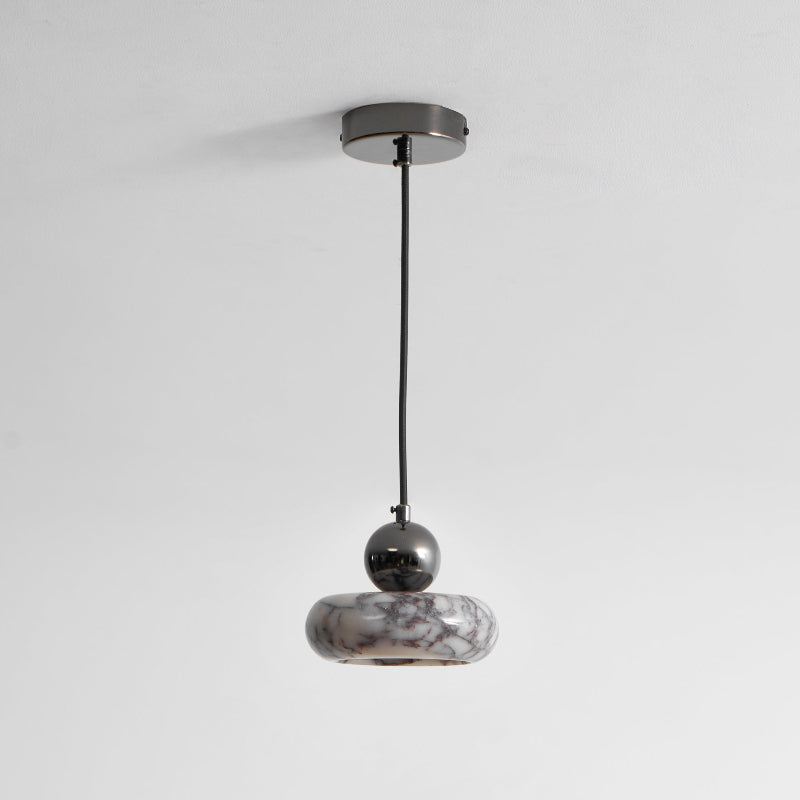 Ridge Modern Minimalist Marble Metal Pendant Lamp - Letslighting