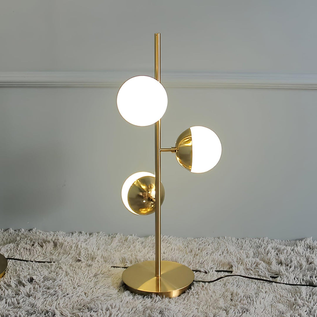 Valentina Moderne LED Stehleuchte Weiß/Gold Wohnzimmer/Schlafzimmer