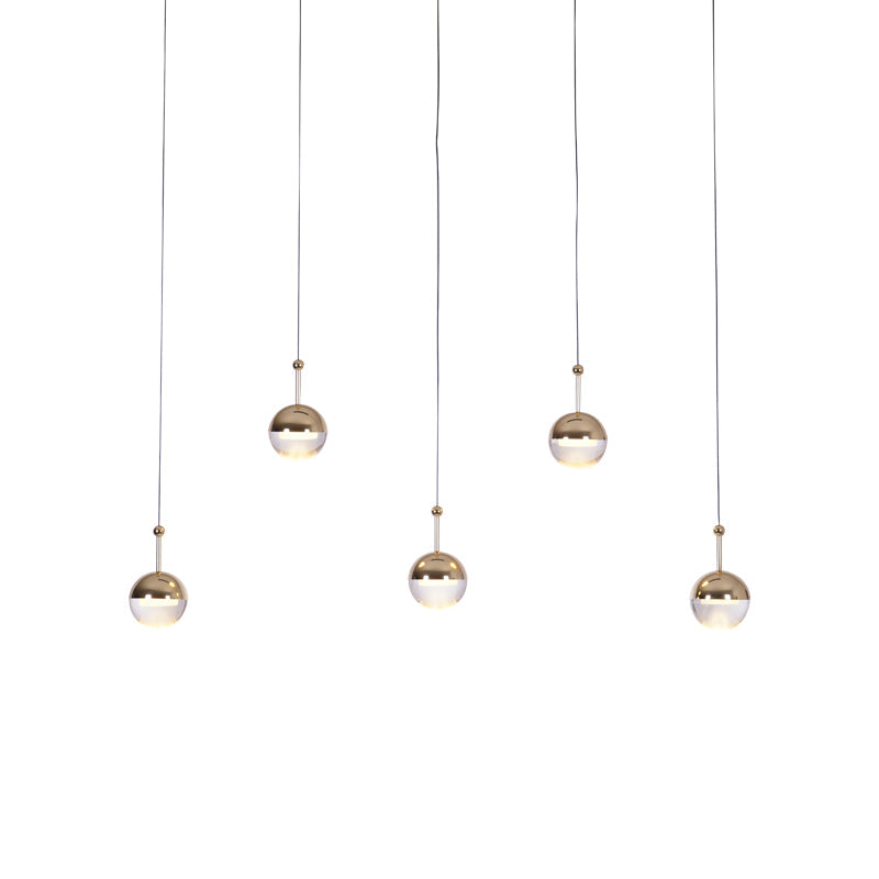 Solara Pendelleuchte Stahl Glas Mehrfach Tropfen-Letslighting