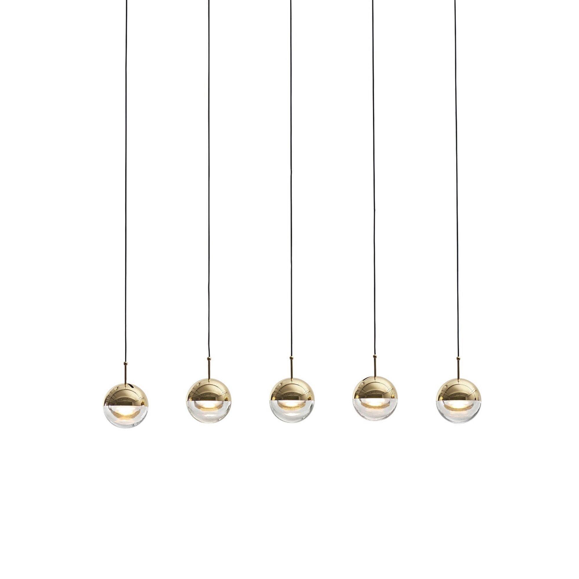 Solara Pendelleuchte Stahl Glas Mehrfach Tropfen-Letslighting