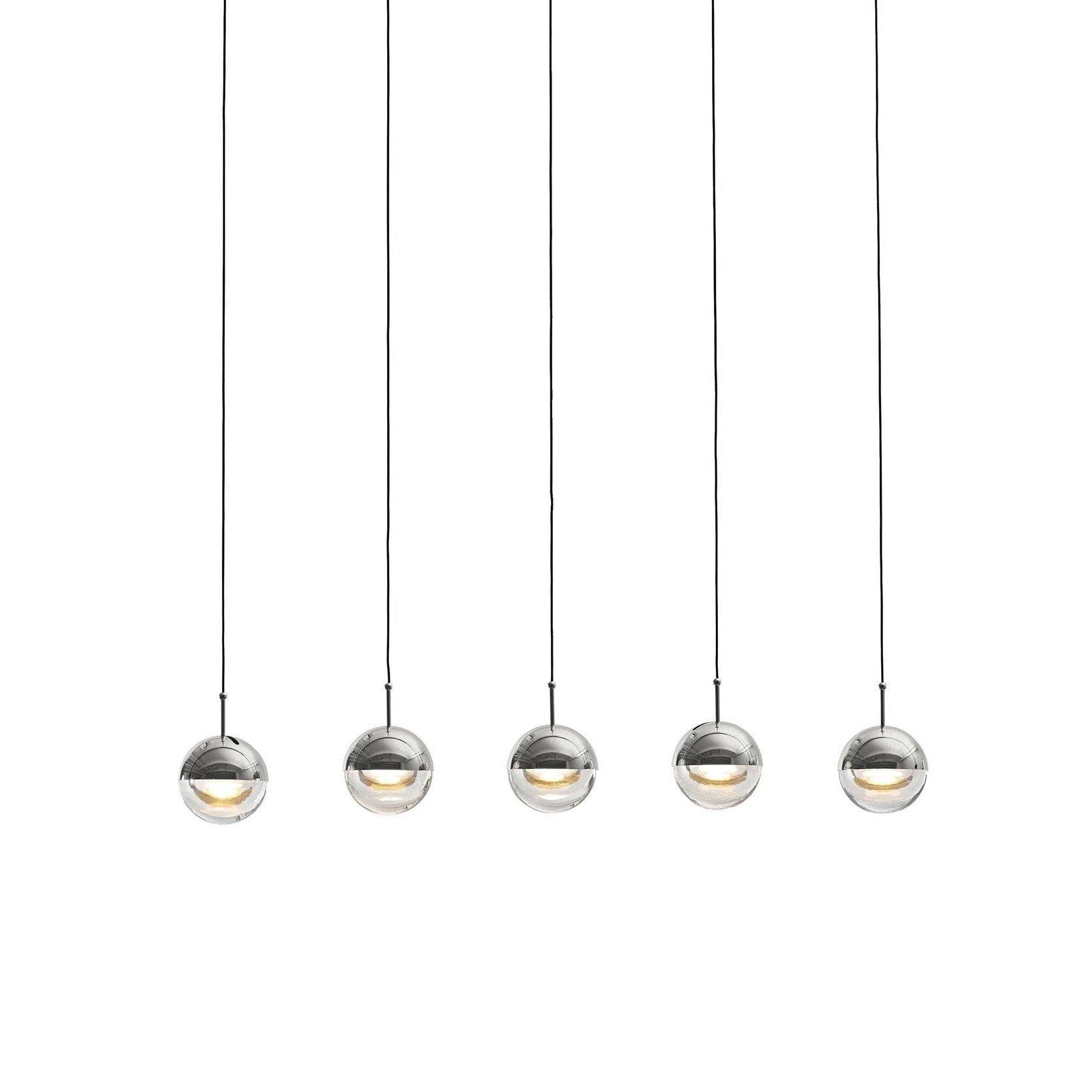 Solara Pendelleuchte Stahl Glas Mehrfach Tropfen-Letslighting