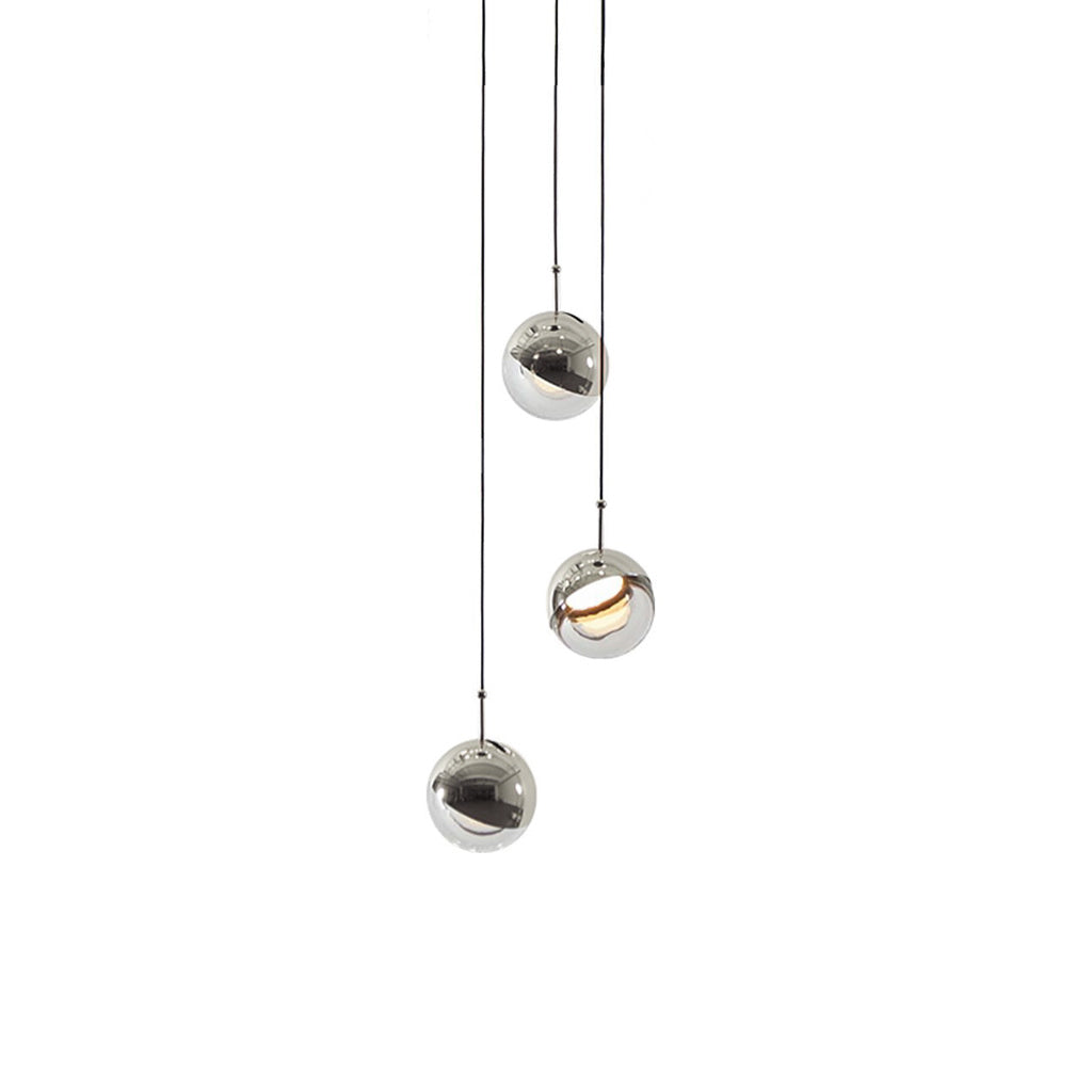 Solara Pendelleuchte Stahl Glas Mehrfach Tropfen-Letslighting