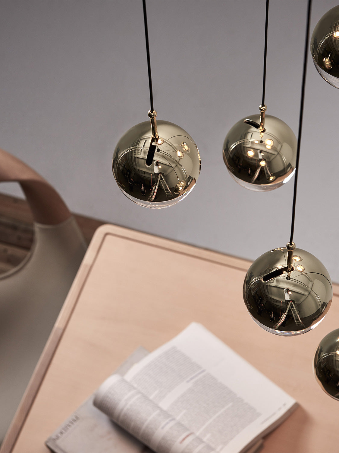 Solara Pendelleuchte Stahl Glas Mehrfach Tropfen-Letslighting