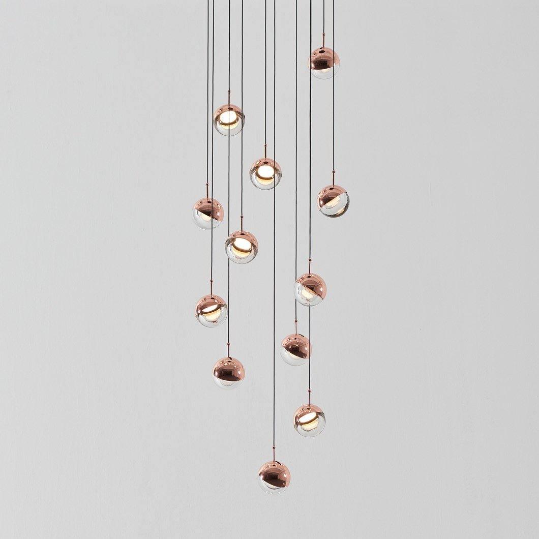 Solara Pendelleuchte Stahl Glas Mehrfach Tropfen-Letslighting