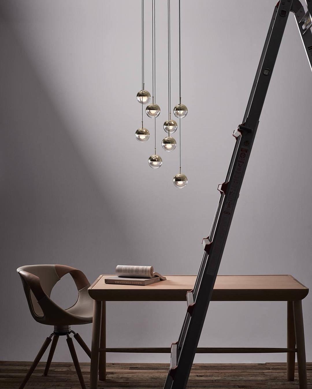 Solara Pendelleuchte Stahl Glas Mehrfach Tropfen-Letslighting