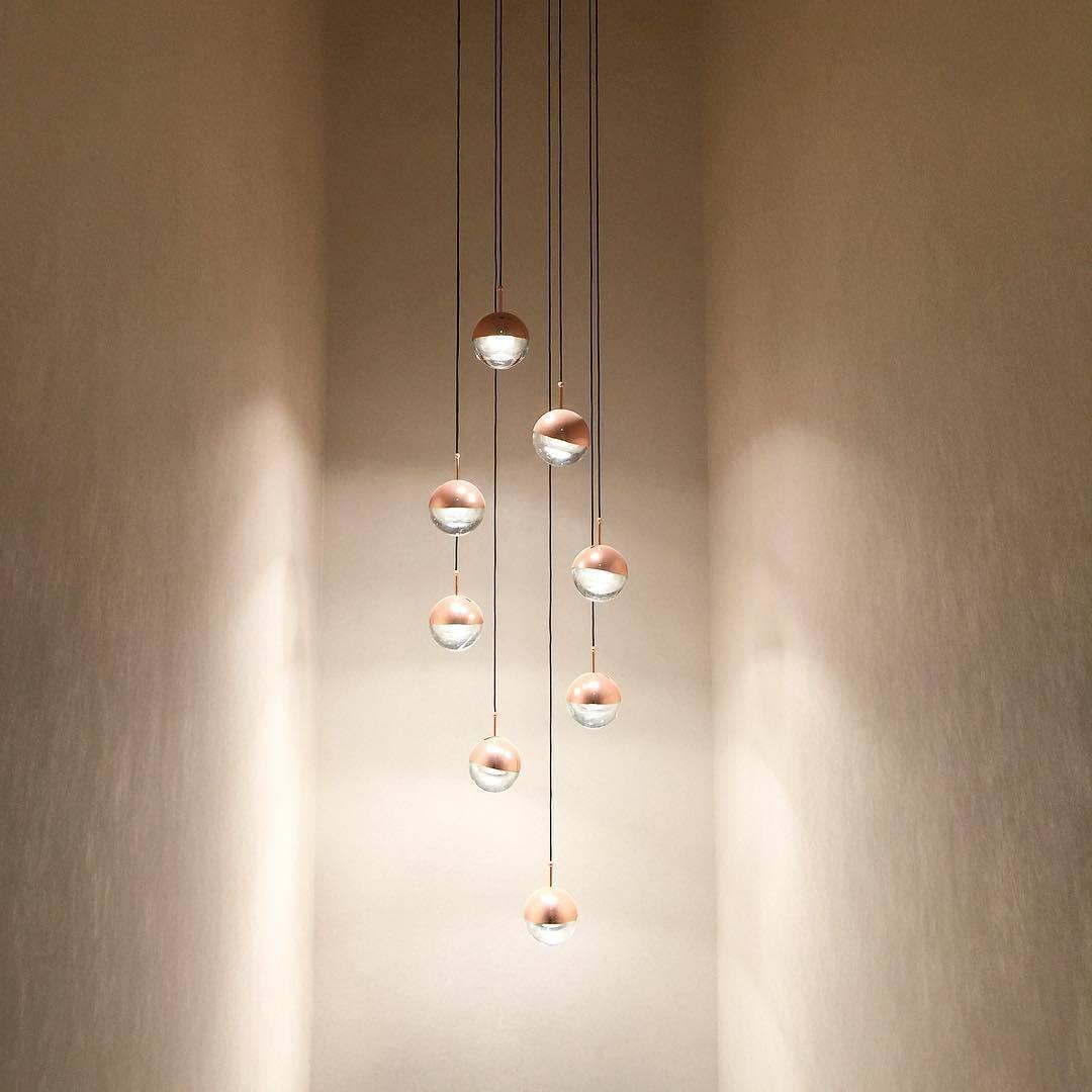 Solara Pendelleuchte Stahl Glas Mehrfach Tropfen-Letslighting