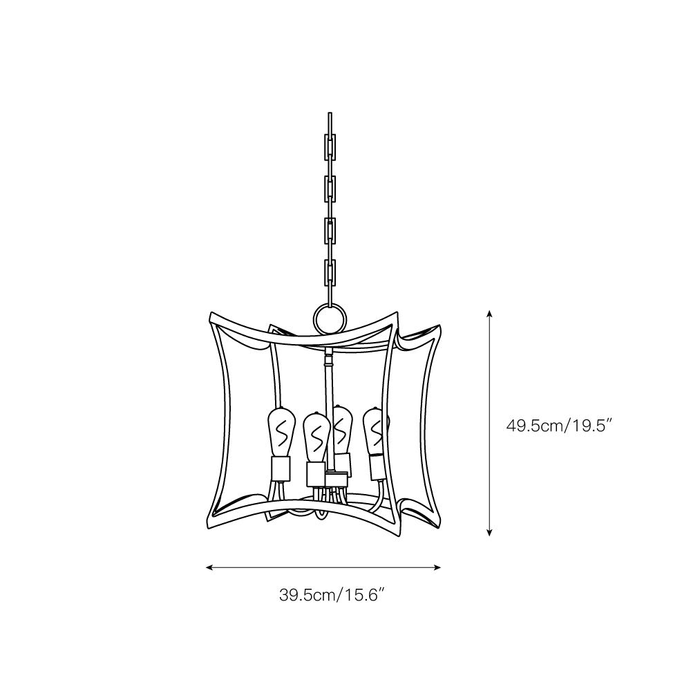 Tract Eleganz Vintage Messing Laterne Pendelleuchte-Letslighting