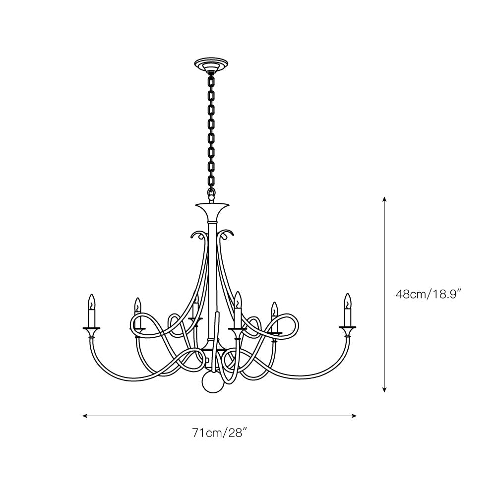 Braid Vintage Messing-Kristall Kronleuchter Doppelgedreht-Letslighting