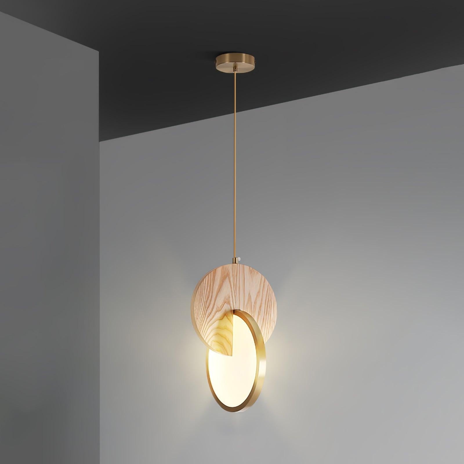Lysola Holz Ring Pendelleuchte Leuchte-Letslighting