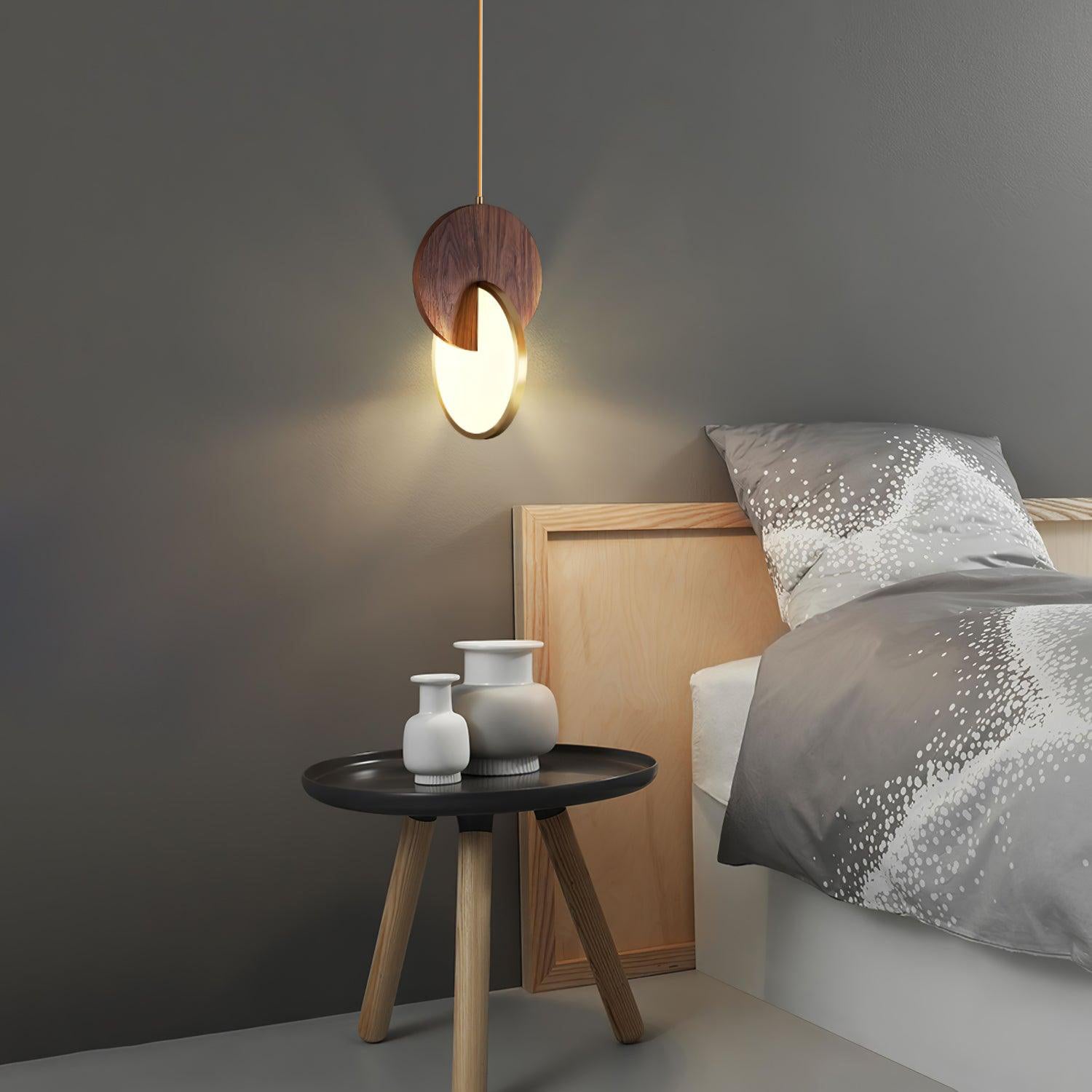Lysola Holz Ring Pendelleuchte Leuchte-Letslighting
