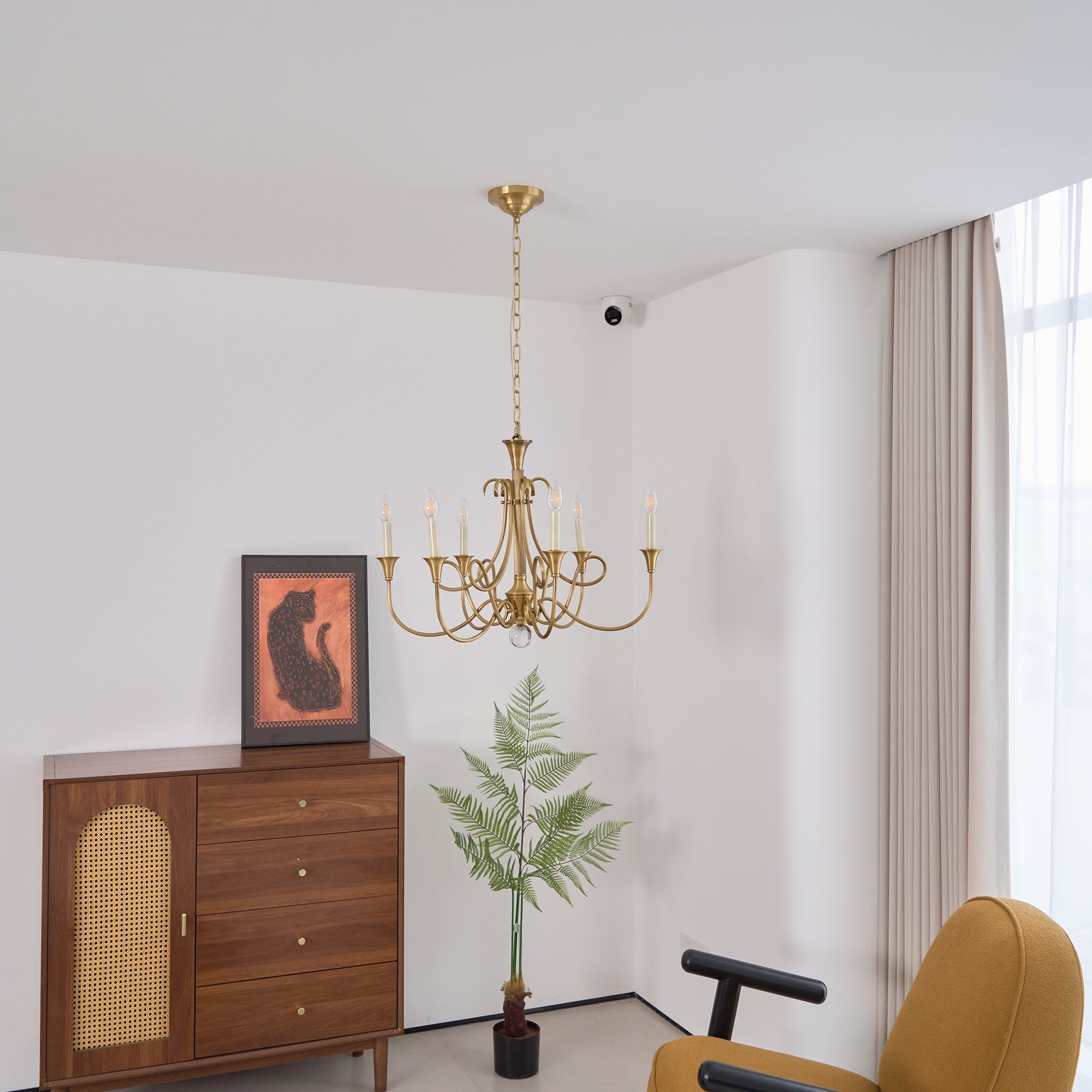Braid Vintage Messing-Kristall Kronleuchter Doppelgedreht-Letslighting