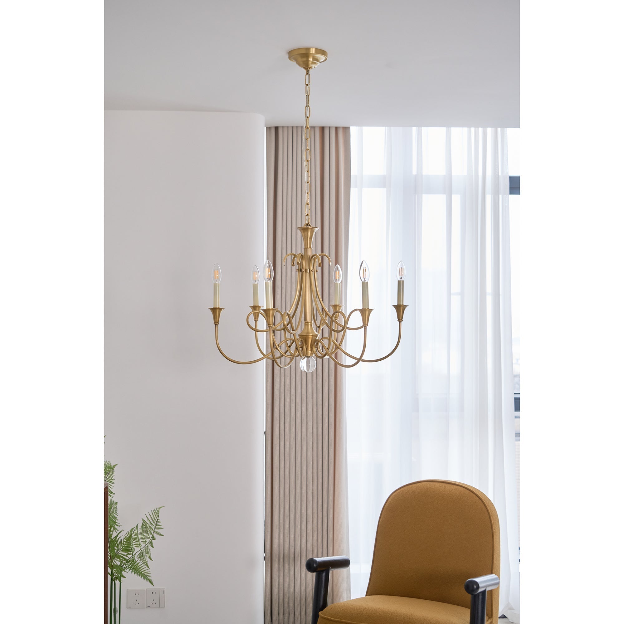 Braid Vintage Messing-Kristall Kronleuchter Doppelgedreht-Letslighting