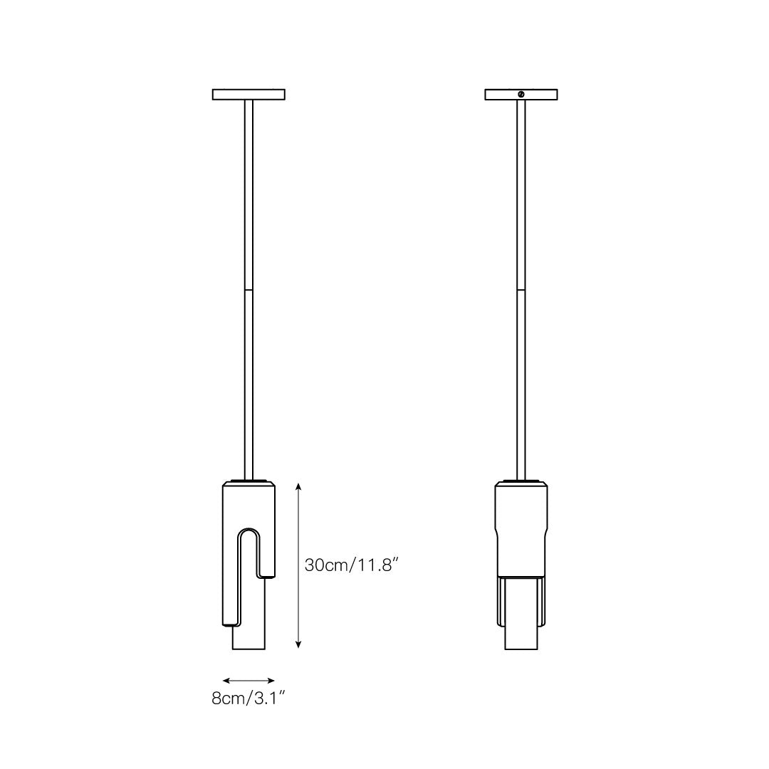 Elix Modern Minimalist Marble Glass Pendant Lamp - Letslighting