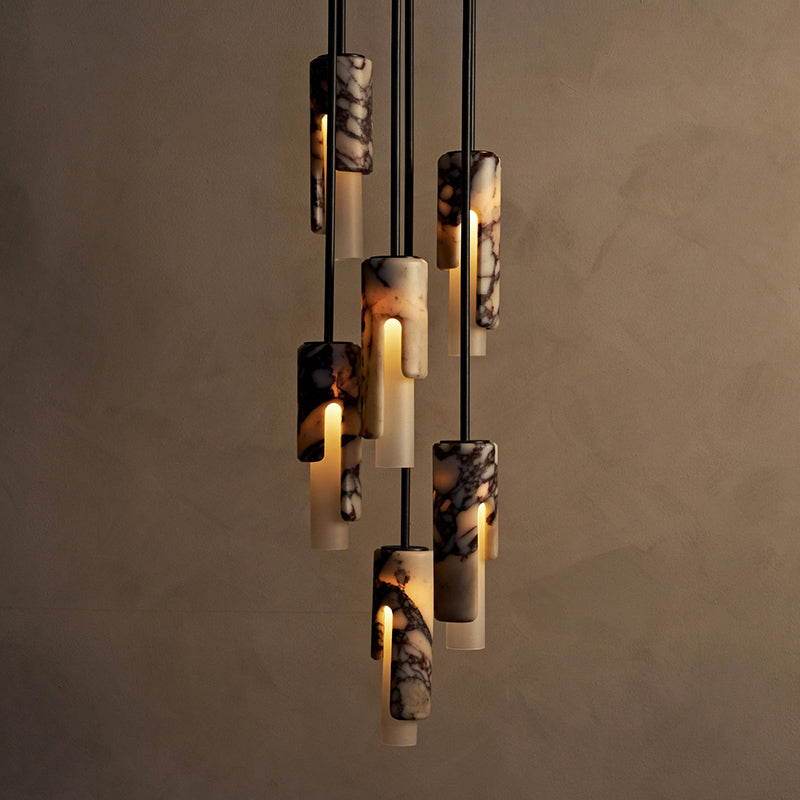 Elix Modern Minimalist Marble Glass Pendant Lamp - Letslighting