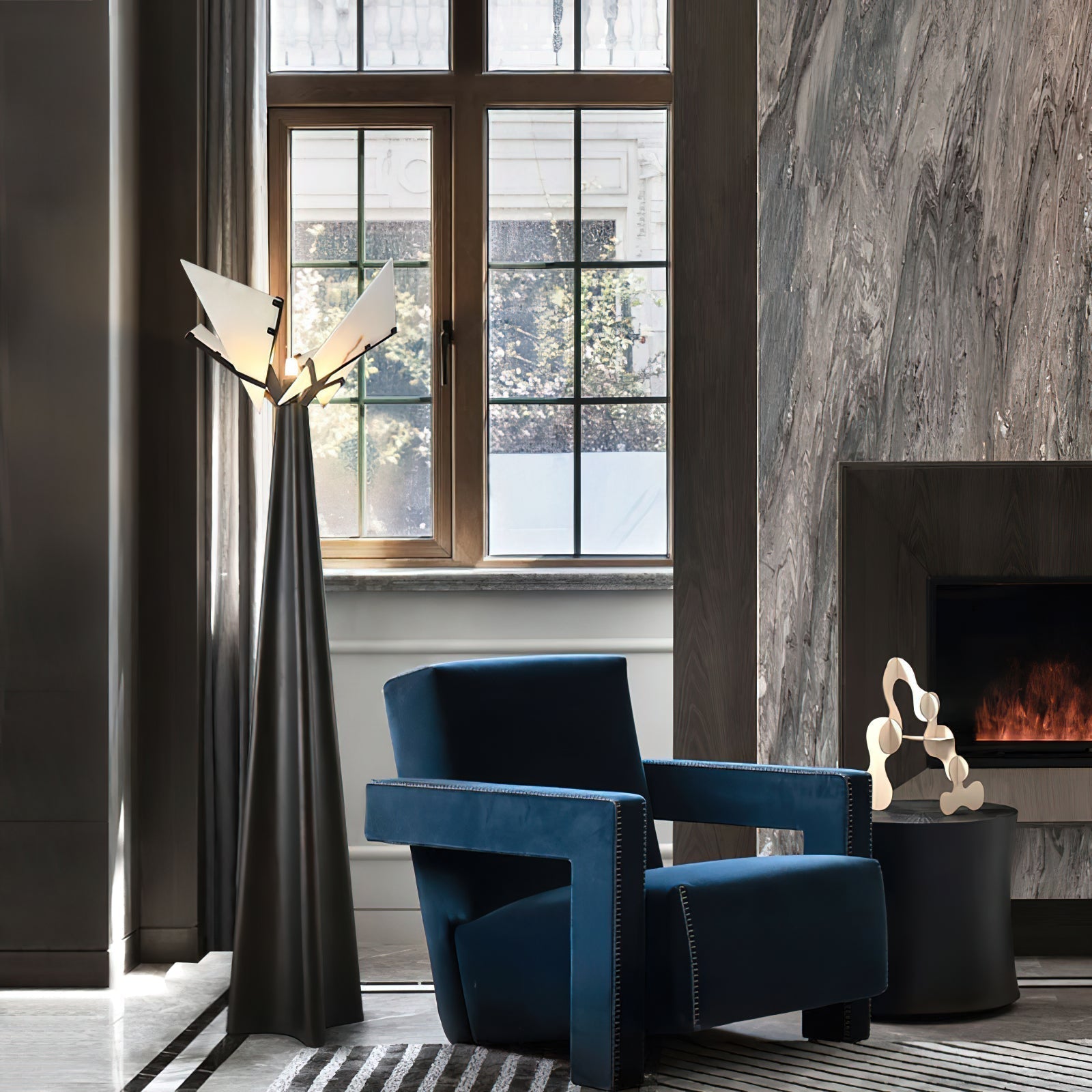 Drape Alabaster Floor Lamp - Letslighting