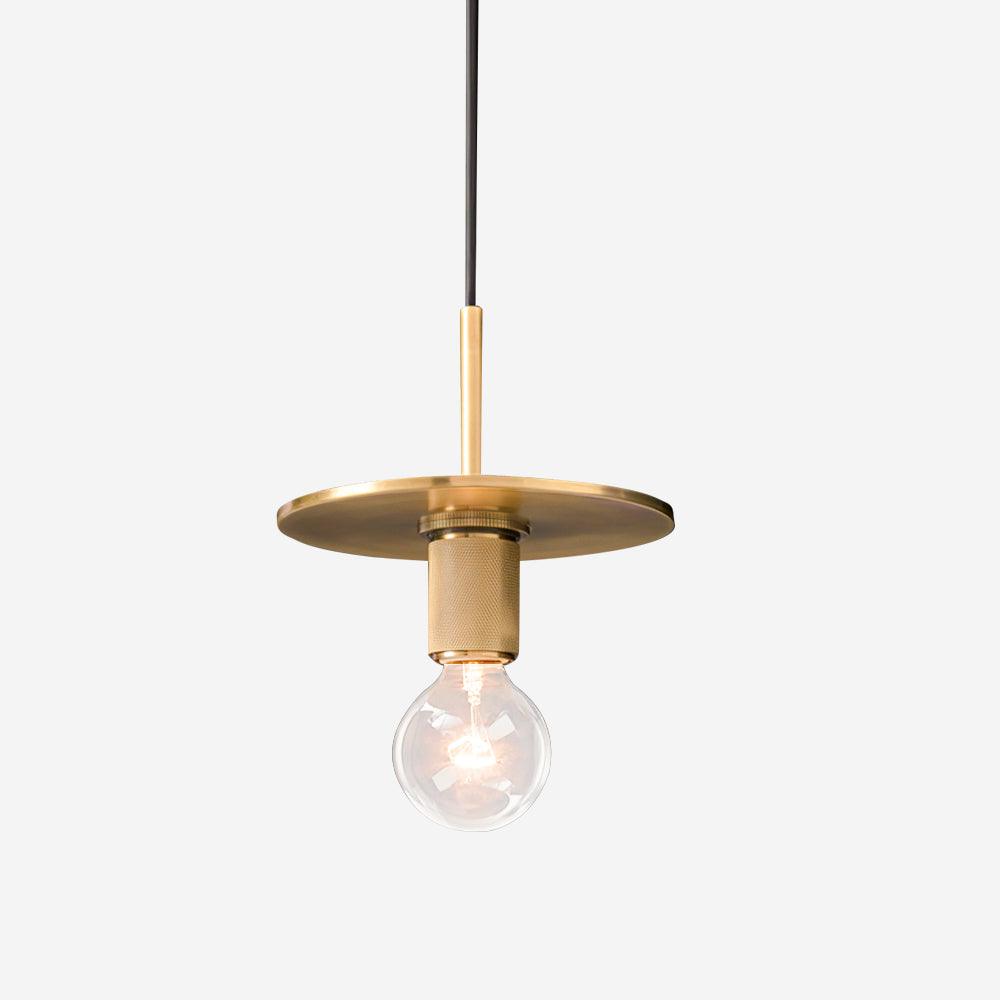 Pendant Lamp Brass Minimalist Metal Fixture for Dining or Kitchen - Letslighting