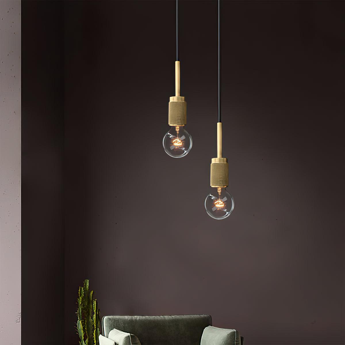Tyler Minimalistische Pendelleuchte aus Messing-Letslighting