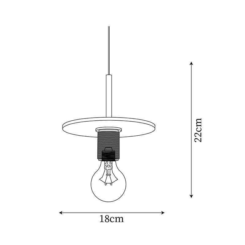 Tyler Minimalistische Pendelleuchte aus Messing-Letslighting