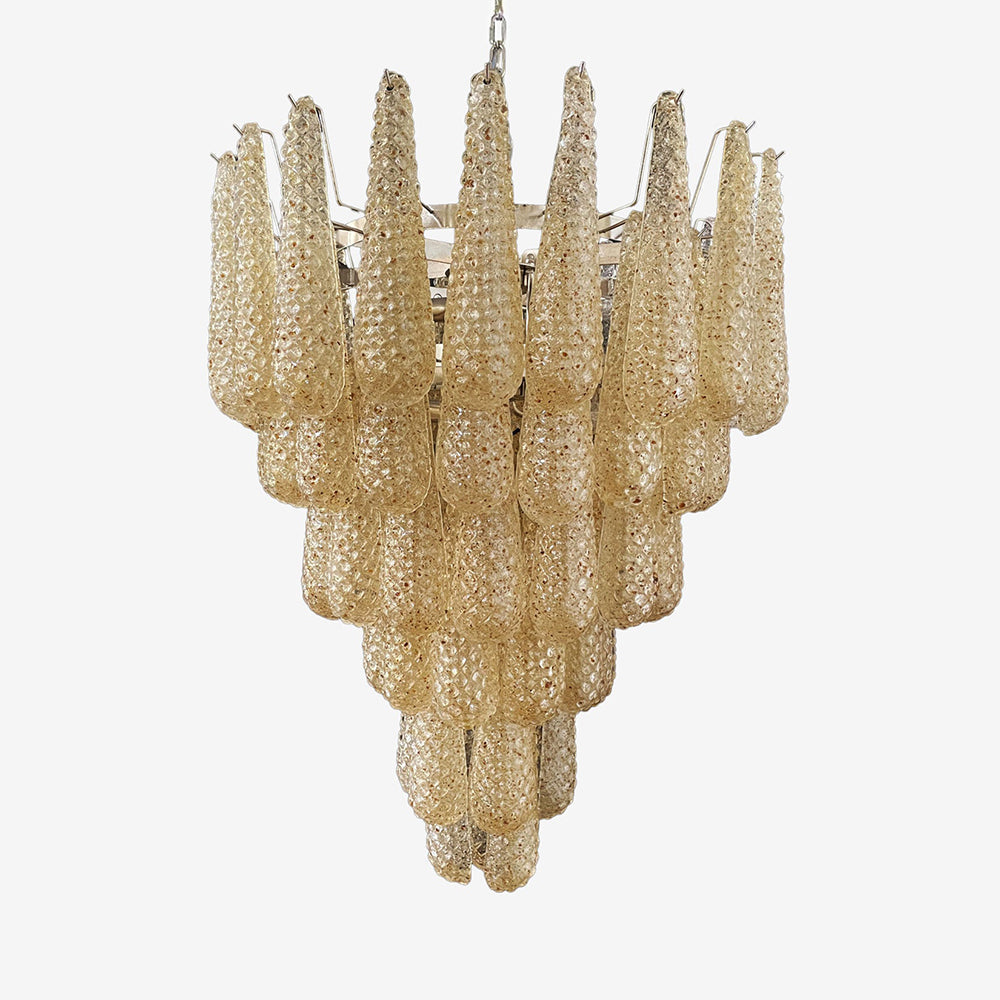 Inset Premium Drop Murano Metal Glass Chandelier - Letslighting