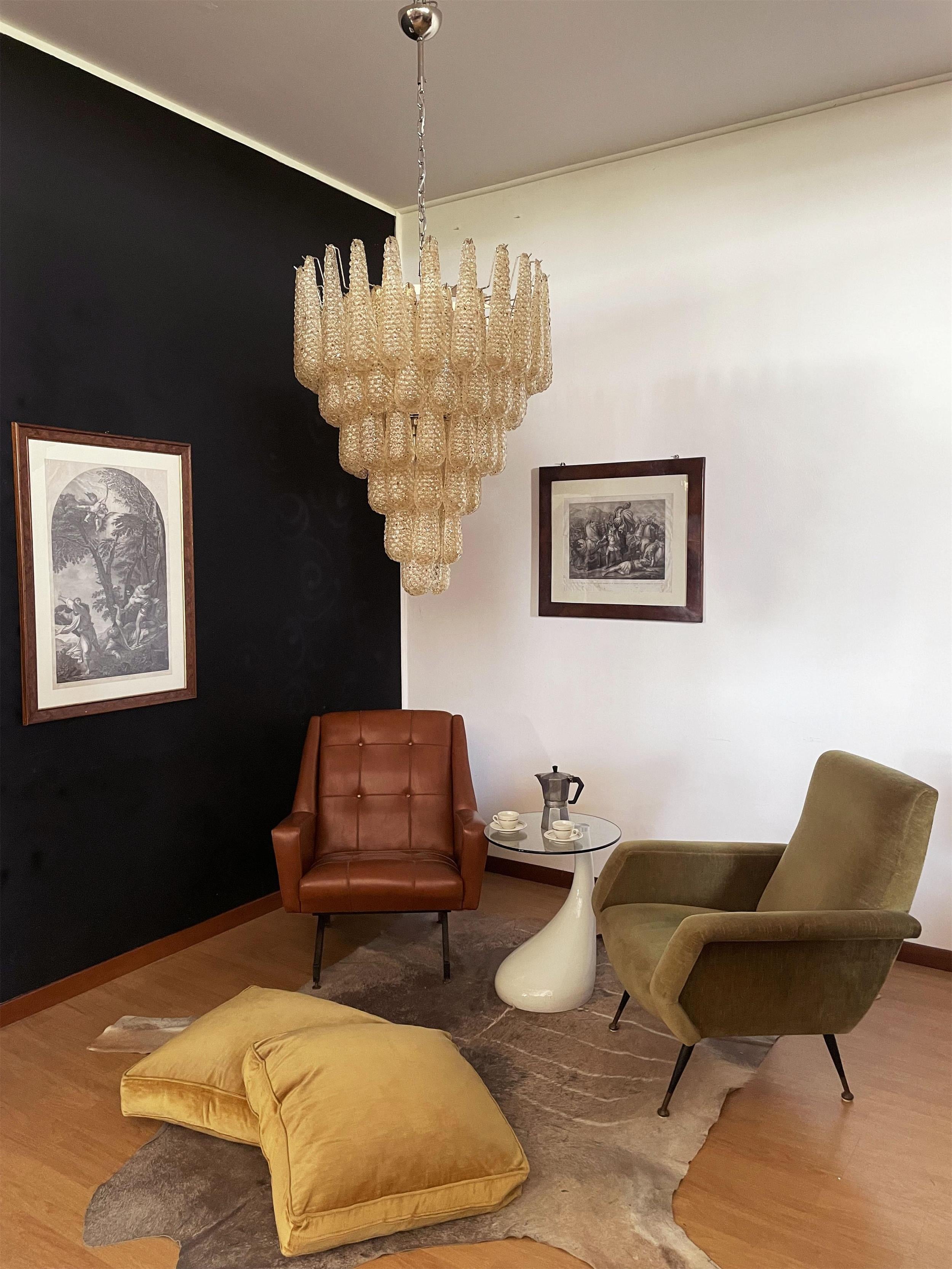 Inset Premium Drop Murano Metal Glass Chandelier - Letslighting